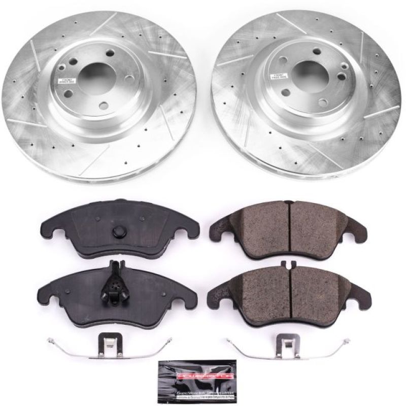 Power Stop 17-18 Mercedes-Benz SLC300 Front Z23 Evolution Sport Brake Kit