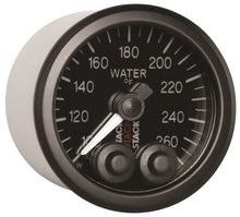 Charger l&#39;image dans la galerie, Autometer Stack Pro Control 52mm 100-260 deg F Water Temp Gauge - Black (1/8in NPTF Male)