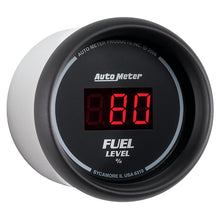 Carica l&#39;immagine nel visualizzatore di Gallery, Autometer 52mm Black Digital Programmable Empty-Full Fuel Level Gauge