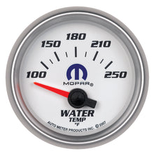 गैलरी व्यूवर में इमेज लोड करें, Autometer Mopar 52.4mm SSE 100-250 Degree F Water Temperature Gauge