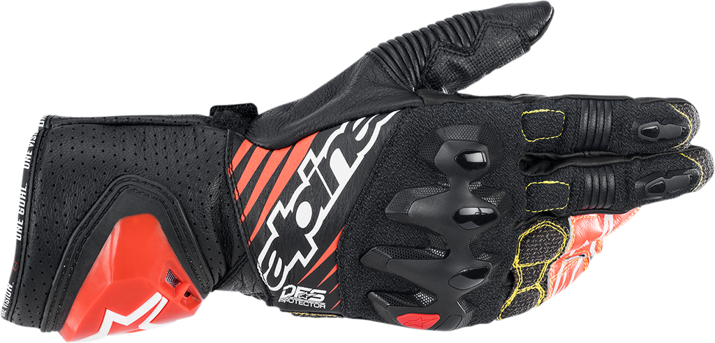 ALPINESTARS GP Tech v2 Gloves - Black/White/Red - Large 3556622-1231-L