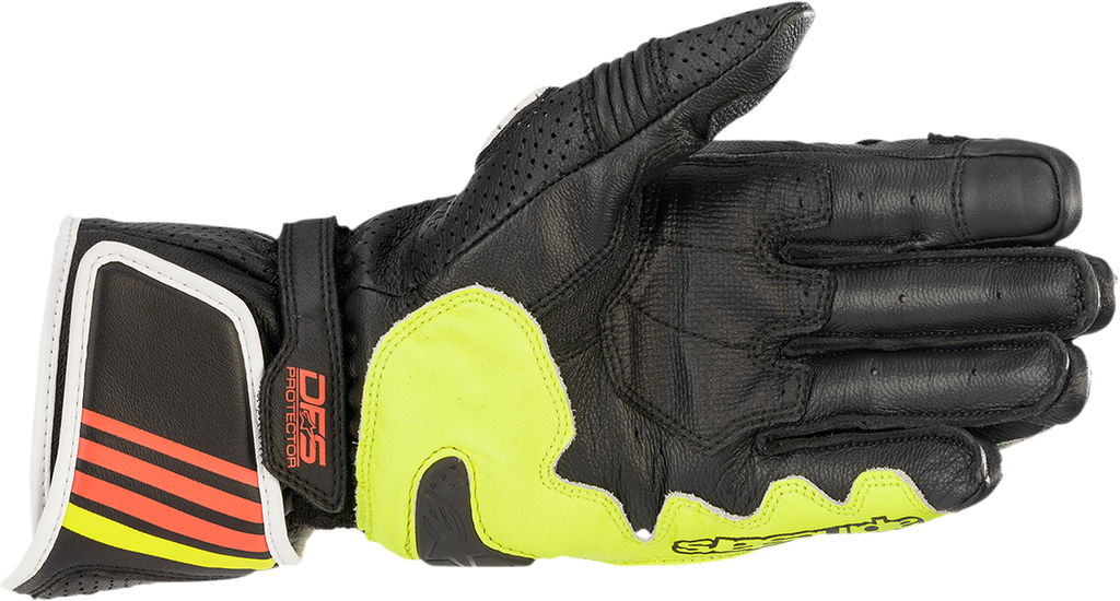 ALPINESTARS GP Plus R v2 Gloves - Gray/Black/Yellow/Red - Medium 3556520-9135-M