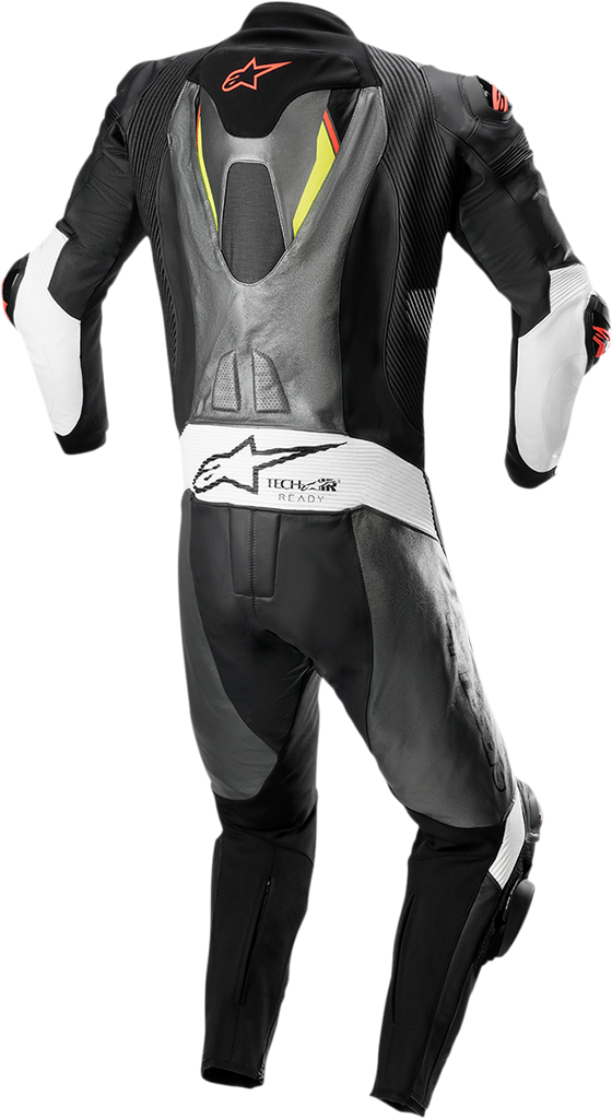 ALPINESTARS Missile Ignition v2 1-Piece Suit - Metallic Gray/Black/Yellow/Red Fluorescent - US 42 / EU 52 3150222-9135-52