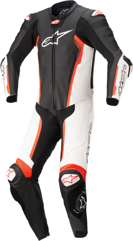 ALPINESTARS Missile v2 - 1-Piece Suit - Black/White/Red Fluorescent - US 38 / EU 48 3150122-1231-48