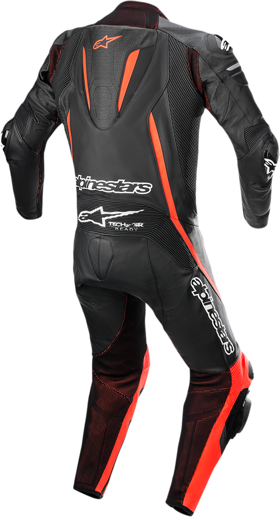 ALPINESTARS Fusion 1-Piece Suit - Black/Red Fluorescent - US 38 / EU 48 3153022-1030-48