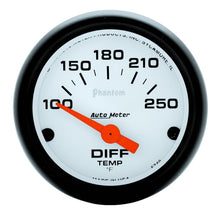 Load image into Gallery viewer, Autometer Phantom 52mm 2 Diff Temp. 100-250F Electronic Gauge Kit