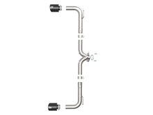 Carica l&#39;immagine nel visualizzatore di Gallery, aFe Takeda 2-1/2in 304 SS Axle-Back Exhaust w/ Black Tip 14-18 Mazda 3 L4 2.0L/2.5L