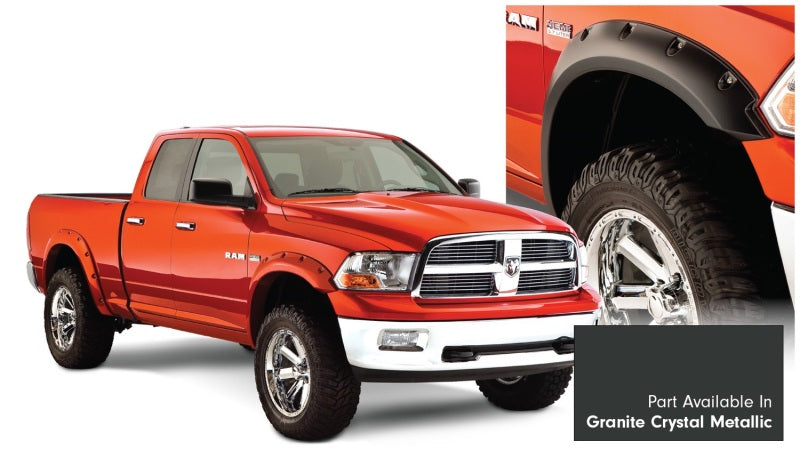 Bushwacker 16-18 Ram 1500 Fleetside Pocket Style Flares 4pc 67.4/76.3/96.3in Bed - Granite Crystal