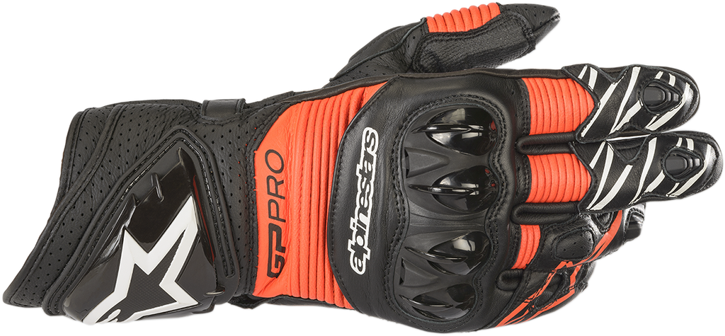 ALPINESTARS GP Pro RS3 Gloves - Black/Red Fluo - Large 3556922-1030-L