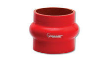 गैलरी व्यूवर में इमेज लोड करें, Vibrant 4 Ply Reinforced Silicone Hump Hose Connector - 1.5in I.D. x 3in long (RED)