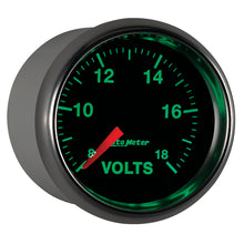 Laden Sie das Bild in den Galerie-Viewer, Autometer GS Series 2-1/16in Voltmeter 18V Electrical Gauge Full Sweep