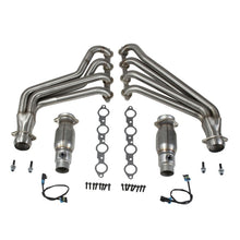 Laden Sie das Bild in den Galerie-Viewer, BBK 10-15 Camaro LS3 L99 Long Tube Exhaust Headers With Converters - 1-3/4 304 Stainless