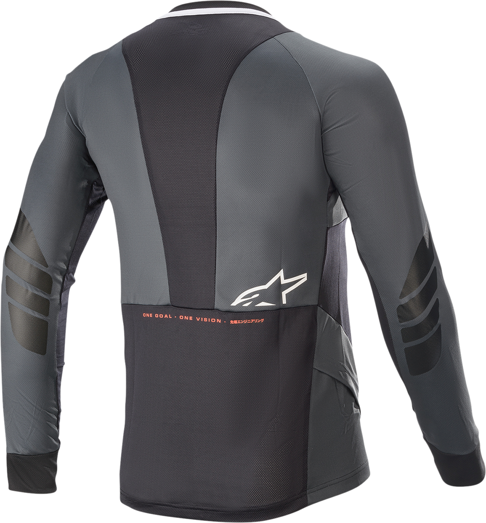 ALPINESTARS Drop 8.0 Long-Sleeve Jersey - Black/Coral - 2XL 1766921-1793-2X