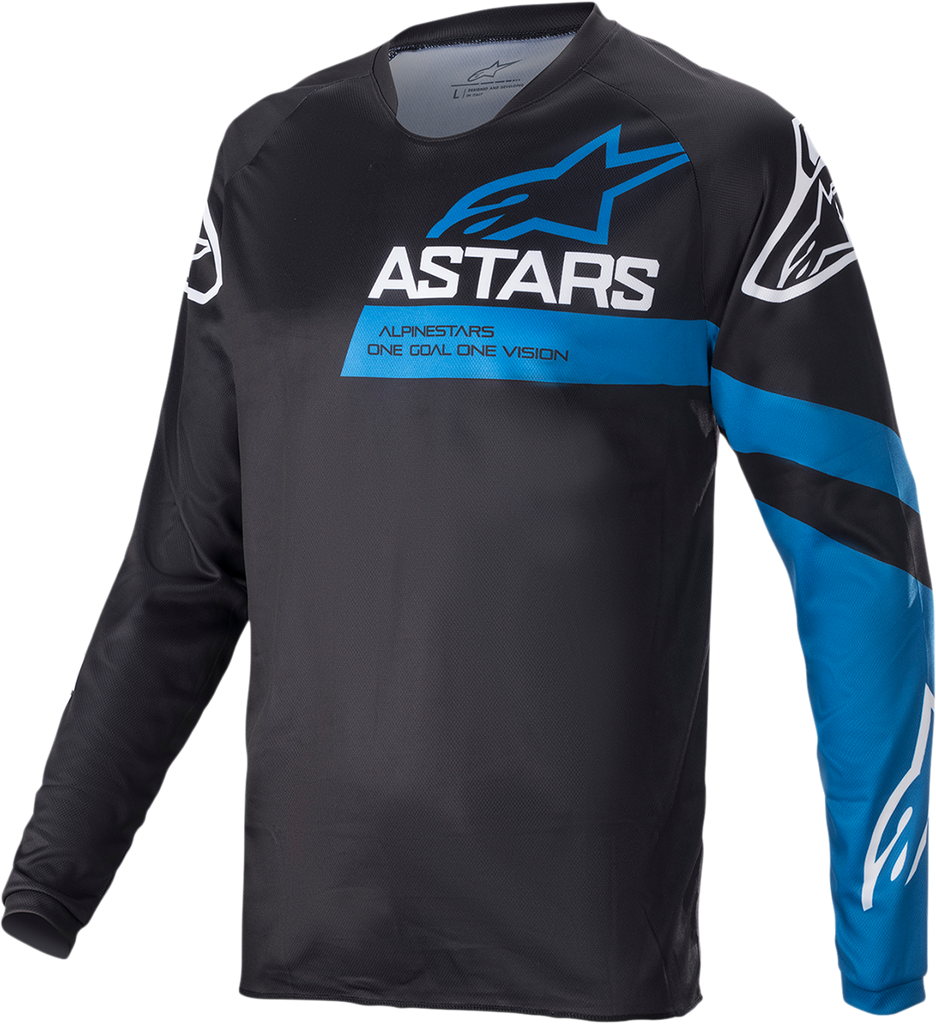 ALPINESTARS Racer V3 Long-Sleeve Jersey - Black/Bright Blue - Small 1762822-1078-SM