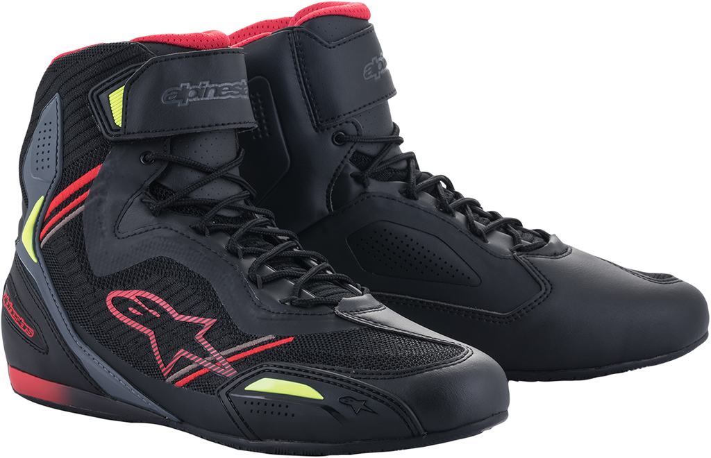 ALPINESTARS Faster-3 Rideknit Shoes - Black/Red/Yellow - US 7 25103191367