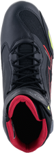 Charger l&#39;image dans la galerie, ALPINESTARS Faster-3 Rideknit Shoes - Black/Red/Yellow - US 10.5 251031913610.5