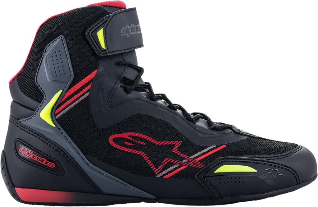 ALPINESTARS Faster-3 Rideknit Shoes - Black/Red/Yellow - US 8.5 25103191368.5