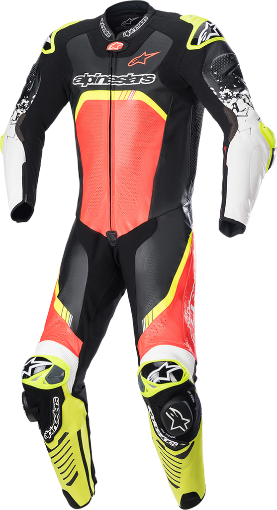 ALPINESTARS GP Tech Suit v4 - Black/Red Fluorescent/Yellow Fluorescent - US 38 / EU 48 3156822-1355-48