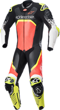 Charger l&#39;image dans la galerie, ALPINESTARS GP Tech Suit v4 - Black/Red Fluorescent/Yellow Fluorescent - US 38 / EU 48 3156822-1355-48