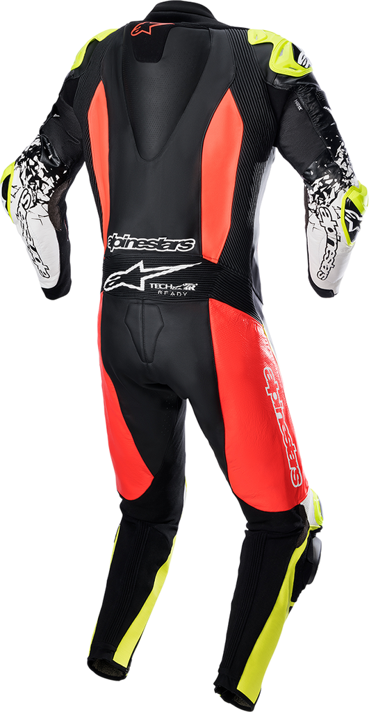 ALPINESTARS GP Tech Suit v4 - Black/Red Fluorescent/Yellow Fluorescent - US 38 / EU 48 3156822-1355-48