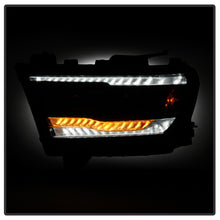 Load image into Gallery viewer, Spyder Dodge Ram 19-20 Halogen Model Projector Headlights Chrome PRO-YD-DR19HALSI-SEQ-BK