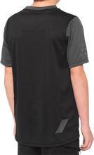 Laden Sie das Bild in den Galerie-Viewer, 100% Youth Ridecamp Jersey - Short-Sleeve - Black/Charcoal - Small 40031-00000