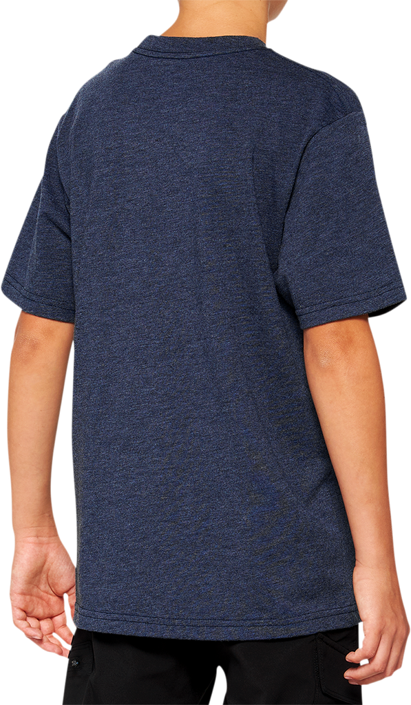 100% Youth Icon T-Shirt - Navy - Medium 20001-00013