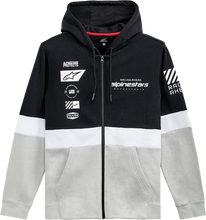 Cargar imagen en el visor de la galería, ALPINESTARS Position Zip Hoodie - Black/White/Silver - Medium 1212-530221109M