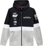 ALPINESTARS Position Zip Hoodie - Black/White/Silver - Medium 1212-530221109M