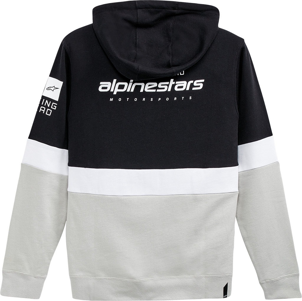 ALPINESTARS Position Zip Hoodie - Black/White/Silver - Medium 1212-530221109M