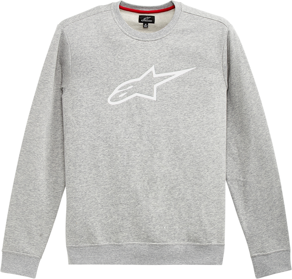 ALPINESTARS Ageless Crew Fleece - Gray/White - Medium 1212513221126M