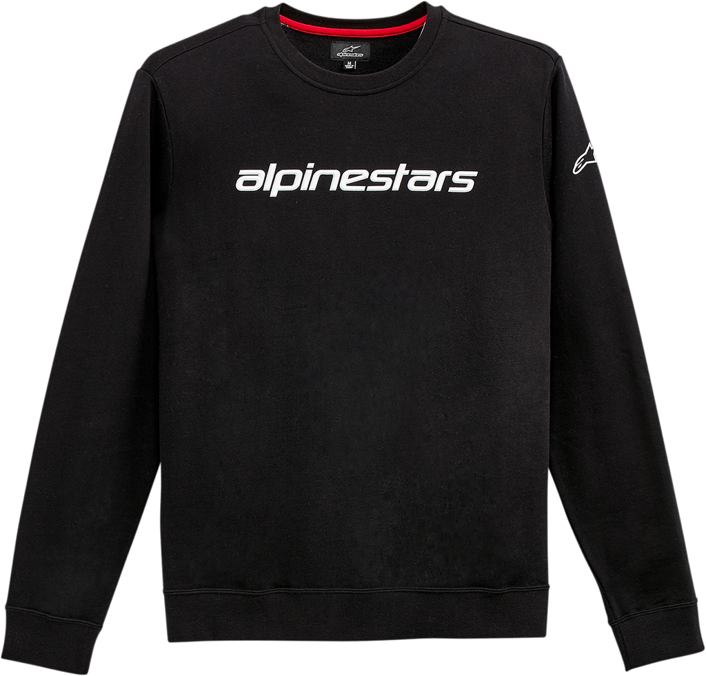 ALPINESTARS Linear Crew Fleece - Black/White - 2XL 12125132410202X