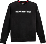 ALPINESTARS Linear Crew Fleece - Black/White - 2XL 12125132410202X