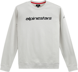 ALPINESTARS Linear Crew Fleece - Silver/Black - Medium 1212513241900M