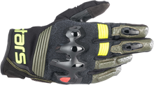 Laden Sie das Bild in den Galerie-Viewer, ALPINESTARS Halo Gloves - Forest Black/Fluo Yellow - Large 3504822-6085-L