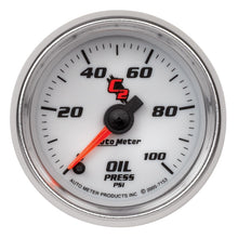 Carica l&#39;immagine nel visualizzatore di Gallery, Autometer C2 52mm 100 PSI Electronic Oil Pressure Gauge