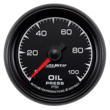 Laden Sie das Bild in den Galerie-Viewer, Autometer ES 52mm 0-100 PSI Mechanical Oil Pressure Gauge