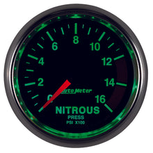 Laden Sie das Bild in den Galerie-Viewer, Autometer GS 2 1/16in. 1600PSI Nitrous Fuel Pressure Gauge