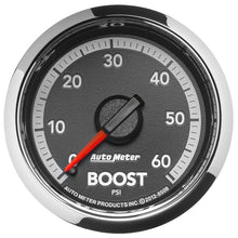 Laden Sie das Bild in den Galerie-Viewer, Autometer Gen4 Dodge Factory Match 52.4mm Mechanical 0-60 PSI Boost Gauge