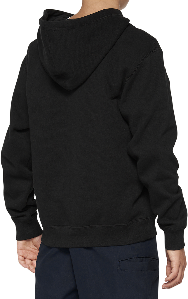 100% Youth Icon Hoodie - Black - XL 20030-00003