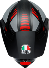 Load image into Gallery viewer, AGV AX9 Helmet - Refractive ADV - Matte Carbon/Red - Small 217631O2LY01405