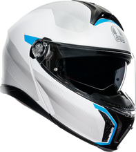 Carica l&#39;immagine nel visualizzatore di Gallery, AGV Tourmodular Helmet - Frequency - Light Gray/Blue - XL 211251F2OY00615