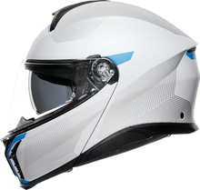 Carica l&#39;immagine nel visualizzatore di Gallery, AGV Tourmodular Helmet - Frequency - Light Gray/Blue - XL 211251F2OY00615