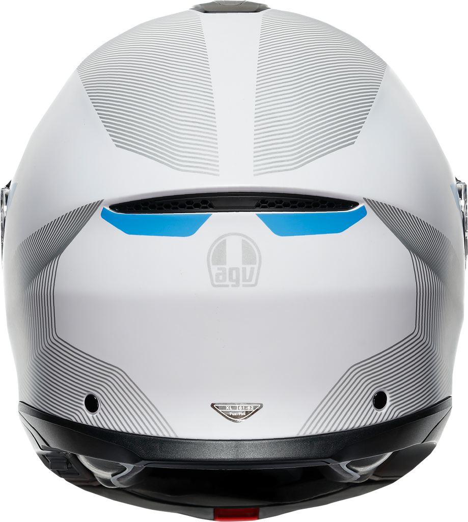 AGV Tourmodular Helmet - Frequency - Light Gray/Blue - Small 211251F2OY00610