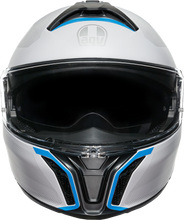 Carica l&#39;immagine nel visualizzatore di Gallery, AGV Tourmodular Helmet - Frequency - Light Gray/Blue - XL 211251F2OY00615