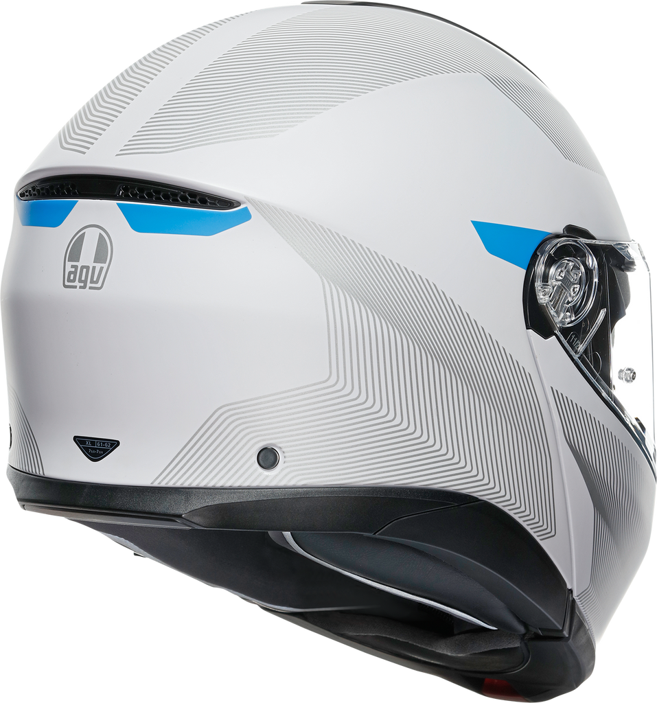 AGV Tourmodular Helmet - Frequency - Light Gray/Blue - Small 211251F2OY00610