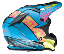 Laden Sie das Bild in den Galerie-Viewer, Z1R Youth F.I. Helmet - Fractal - MIPS? - Matte Blue/Hi-Viz - Small 0111-1514