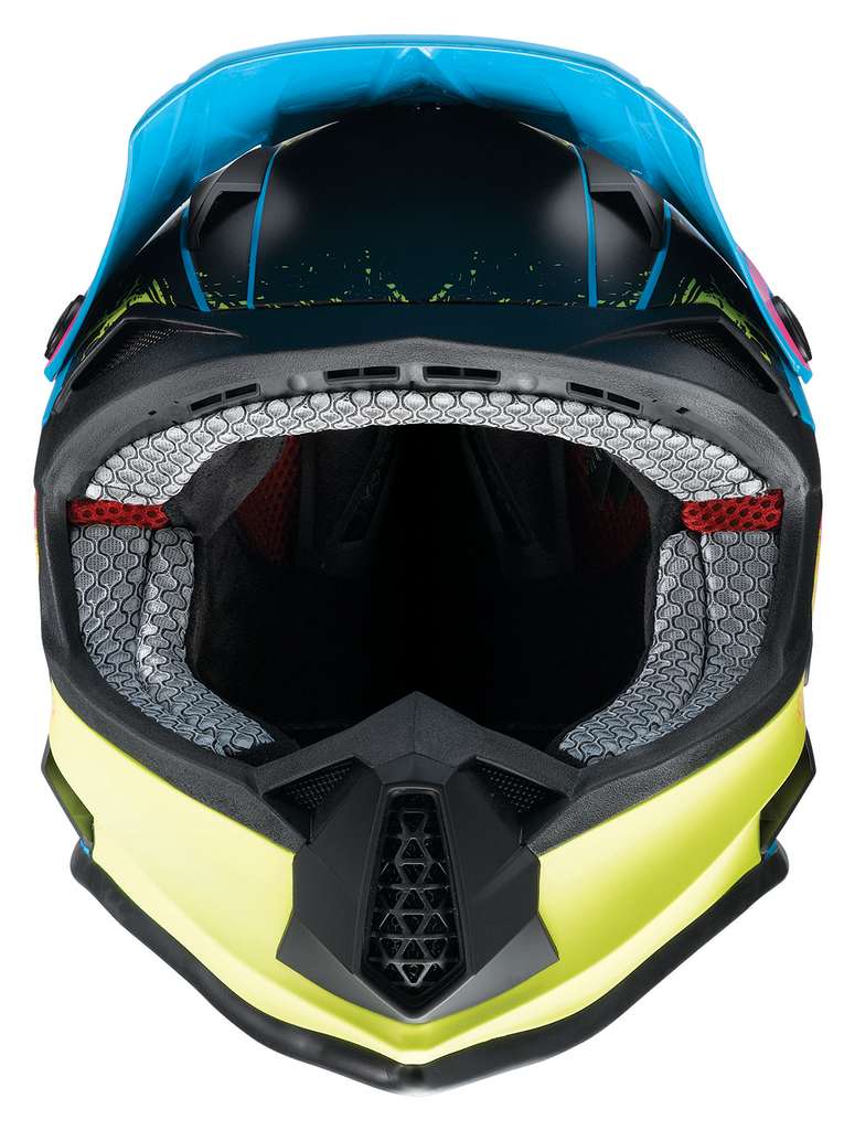 Z1R Youth F.I. Helmet - Fractal - MIPS? - Matte Blue/Hi-Viz - Small 0111-1514