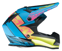 Laden Sie das Bild in den Galerie-Viewer, Z1R Youth F.I. Helmet - Fractal - MIPS? - Matte Blue/Hi-Viz - Small 0111-1514