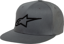 Charger l&#39;image dans la galerie, ALPINESTARS Ageless Flat Bill Hat - Charcoal/Black - Large/XL 1035810151810LX